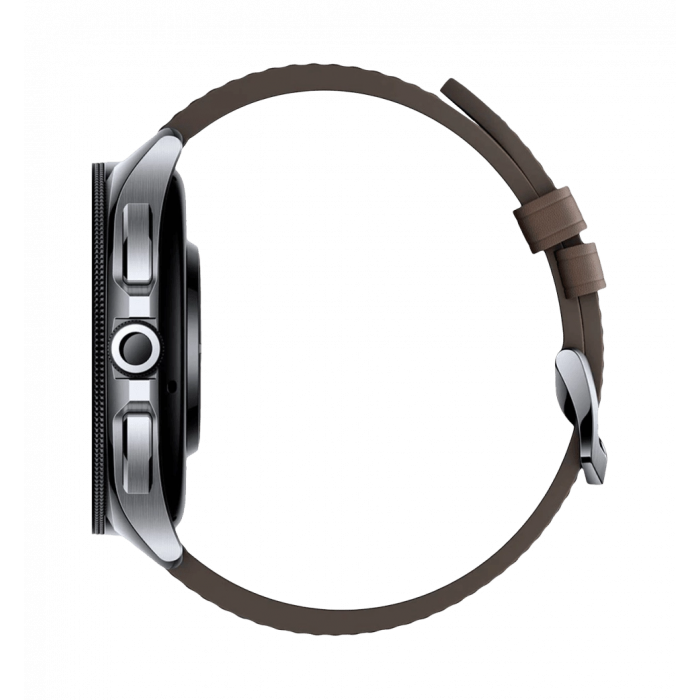 Xiaomi Watch 2 Pro Bluetooth Silver Case with Brown Leather Strap (BHR7216GL)