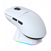 Игровая беспроводная мышь Ajazz  AJ159PRO -3 Mod-White-3395-8K Charging Dock