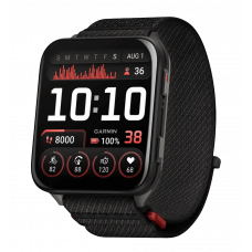 Смарт-годинник Garmin Venu X1 Black with Slate Titanium Caseback and Black ComfortFit Nylon Band (010-02980-02)