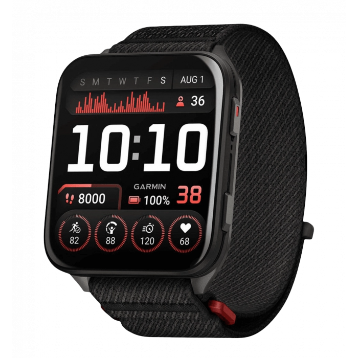 Смарт-годинник Garmin Venu X1 Black with Slate Titanium Caseback and Black ComfortFit Nylon Band (010-02980-02)