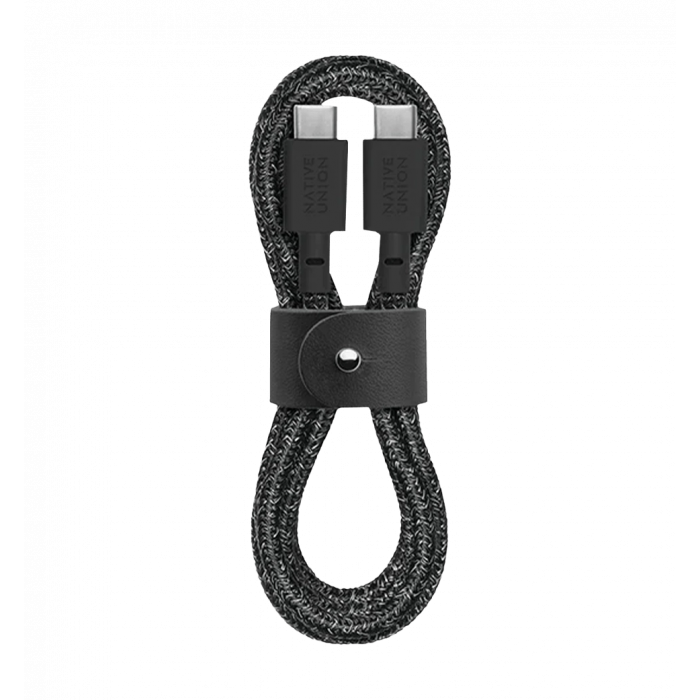 Кабель Native Union Belt Cable USB-C to USB-C Cosmos Black (1.2 m) (BELT-C-CS-BLK-2-NP)