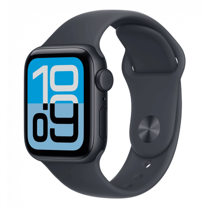 Apple Watch SE 3 GPS 40mm Midnight Aluminium Case with Midnight Sport Band - S/M (MEH94)