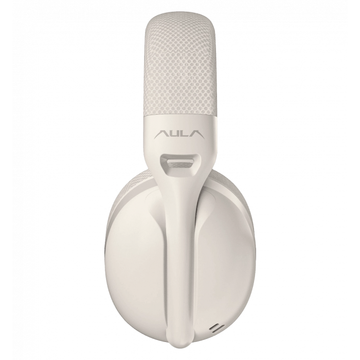 Гарнітура бездротова  AULA S6 wireless headset - 3 in 1, wired, 2.4G wireless, Bluetooth milk tea