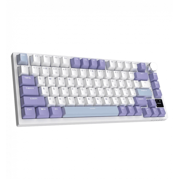 Бездротова механічна клавіатура Ajazz AK820 PRO 75% Flying Fish Switch White RGB (AK820PRO-FF-PWB)