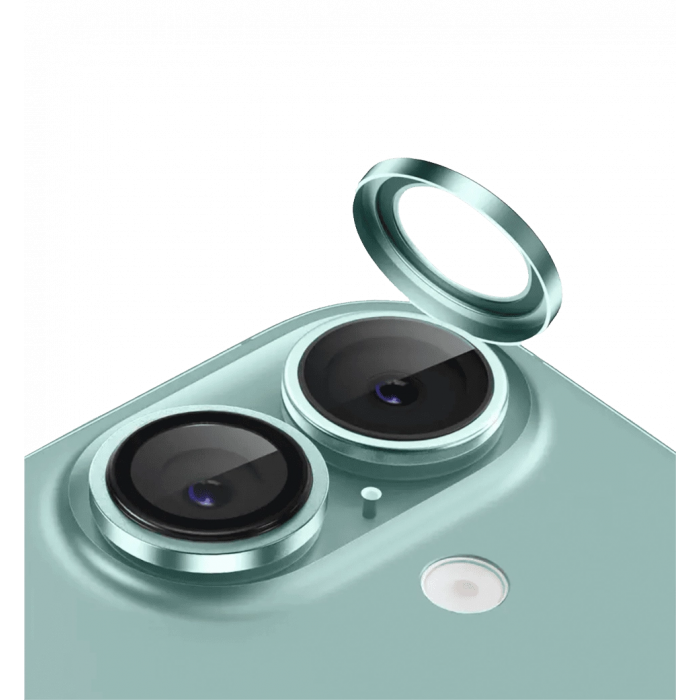 Захисне скло на камеру Keephone KP-SPL-002 iPhone 16/16 Plus Green