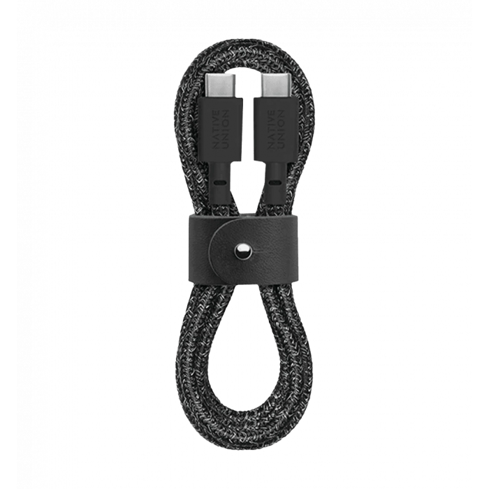 Кабель Native Union Belt USB-C to USB-C Cosmos Black (1.2 m) (BELT-C-CS-BLK-2-NP)