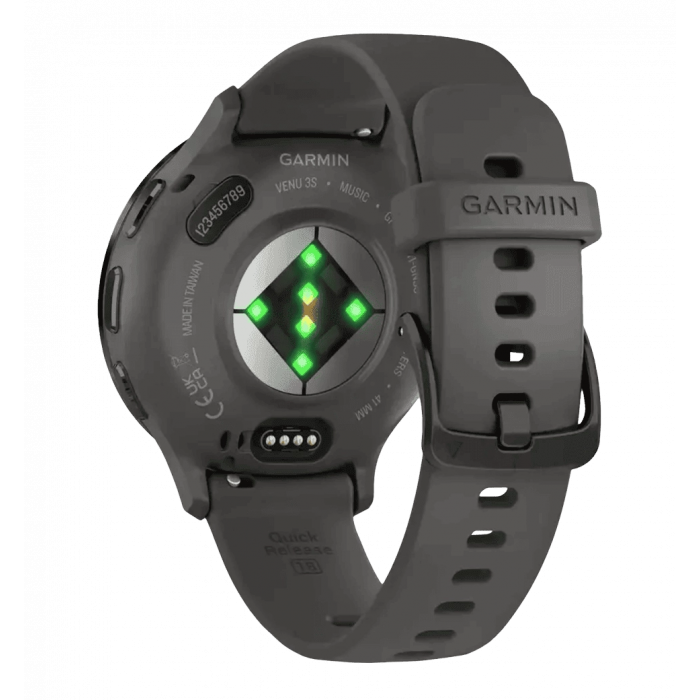Смарт-годинник Garmin Venu 3S Slate S. Steel Bezel w. Pebble Gray Case and S. Band (010-02785-00)