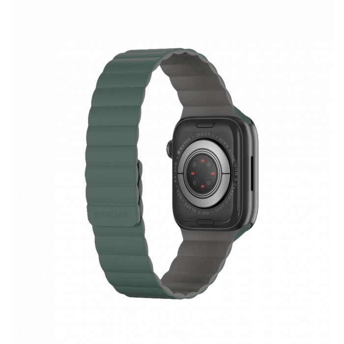 Ремінець Switcheasy Skin Silicone Magnetic Watch 38/40/41mm Pine Green (MAW801078PG22)