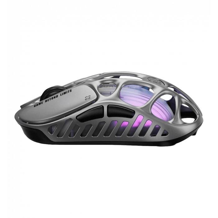 Миша GravaStar Mercury X Pro, 8K, BT/WL/USB-A, RGB, сірий