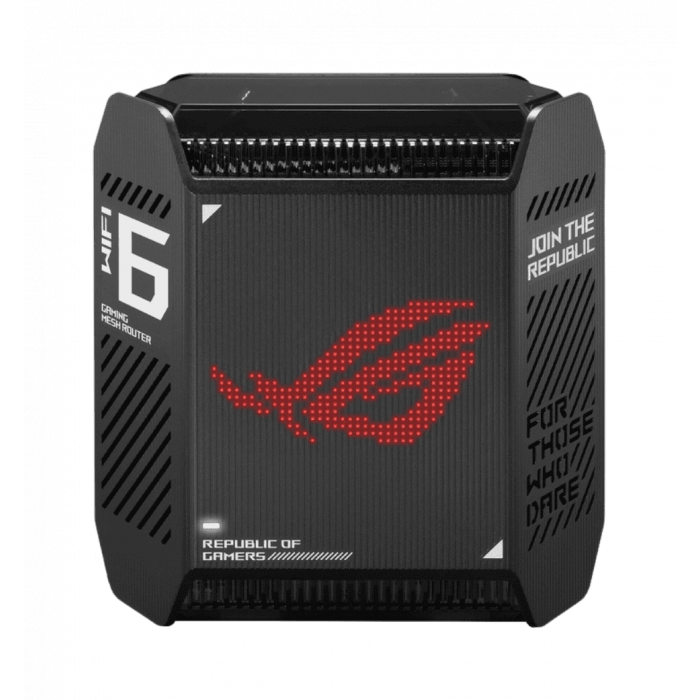 Система WiFi-Mesh ASUS ROG Rapture GT6 AX10000, 3xGE LAN, 1x2.5GE WAN, 1xUSB 3.2, 2мод, чорний