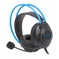 Навушники A4-Tech FH200i (Blue) з мікрофоном,колір сірий + блакитний