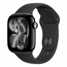 Apple Watch Series 11 GPS 42 мм черный алюминиевый корпус с черным спортивным ремешком — S/M (MEQT4)