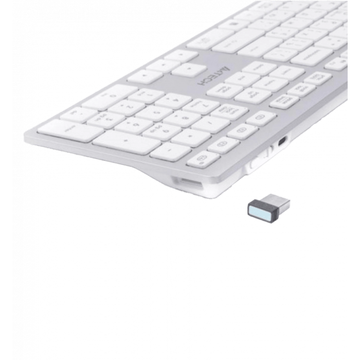 Клавіатура A4-Tech Fstyler FBX50C бездротовa, колір білий