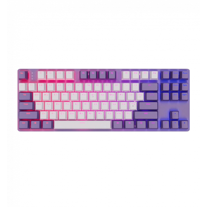 Ігрова клавіатура DARK PROJECT KD87A Mech. g3ms Sapphire ENG/UA Violet/Grey (DPO-KD-87A-400300-GMT)