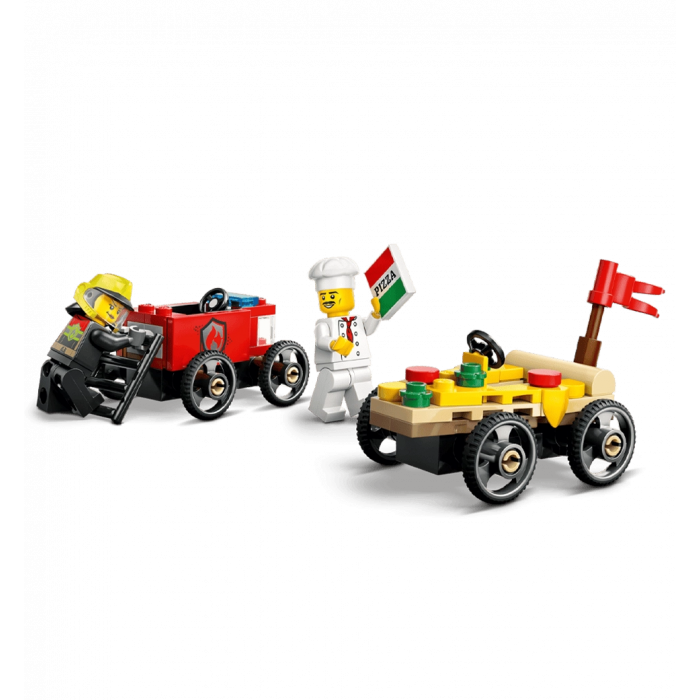 LEGO City «Піца-авто проти пожежної машини» Набір перегонів (60458)
