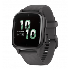 Garmin Venu Sq 2 Slate Aluminum Bezel with Shadow Gray Case and Silicone Band (010-02701-00/10)