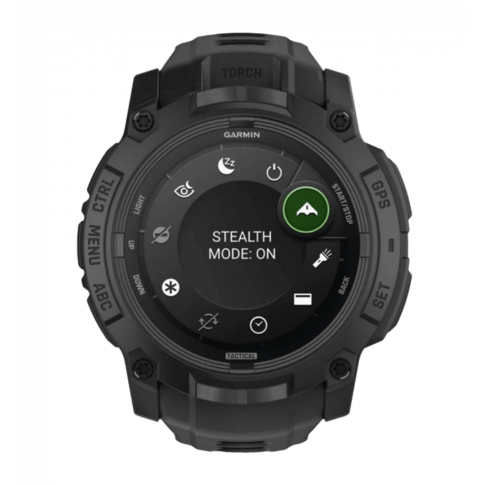 Смарт-годинник Garmin Instinct 3 50 mm AMOLED Tactical Edition Black with Black Band (010-03020-50)