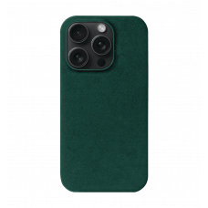 Чохол Kartell  for iPhone 15 Pro Max MagSafe Alcantara Green