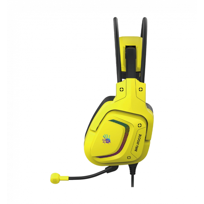 Гарнітура ігрова Bloody G575 Punk Yellow з підсвічуванням, USB