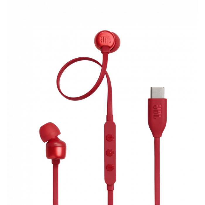 Навушники з мікрофоном JBL Tune 310C Red (JBLT310CRED)