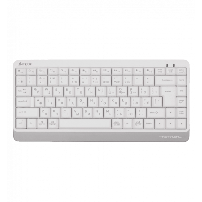 Клавіатура бездротова A4Tech Fstyler FBK11 (White),  USB, колір білий