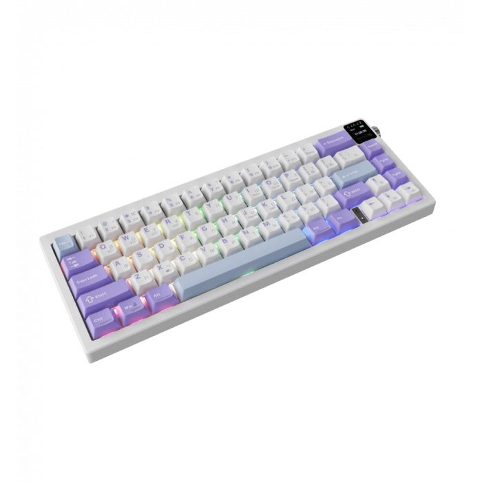 Бездротова механічна клавіатура Ajazz AK650 Flying Fish Switch - Purple (AK650-FF-PWB)