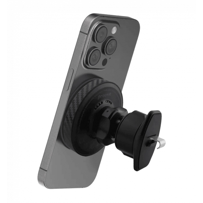 Car holder with Wireless Charger Proove Graphite Circle Qi2 15W