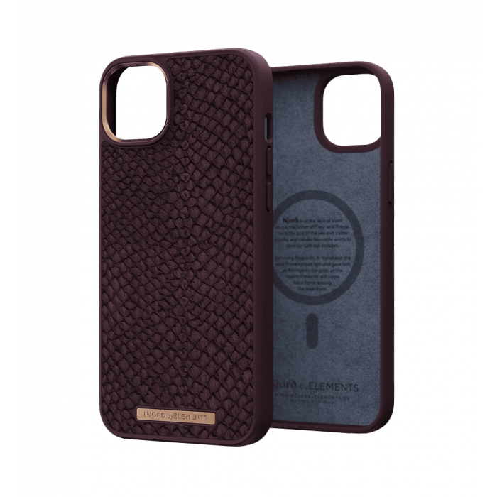 Чохол Njord Salmon Leather MagSafe Case Rust for iPhone 14 (NA41SL03)