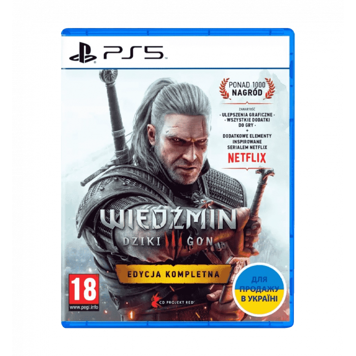 Гра консольна PS5 The Witcher 3: Wild Hunt Complete Edition, BD диск