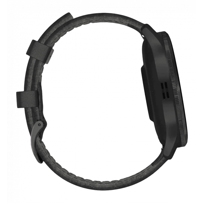 Смарт-годинник Garmin Venu 3 Slate S. Steel Bezel w. Black Case and Leather Band (010-02784-52/02) UA