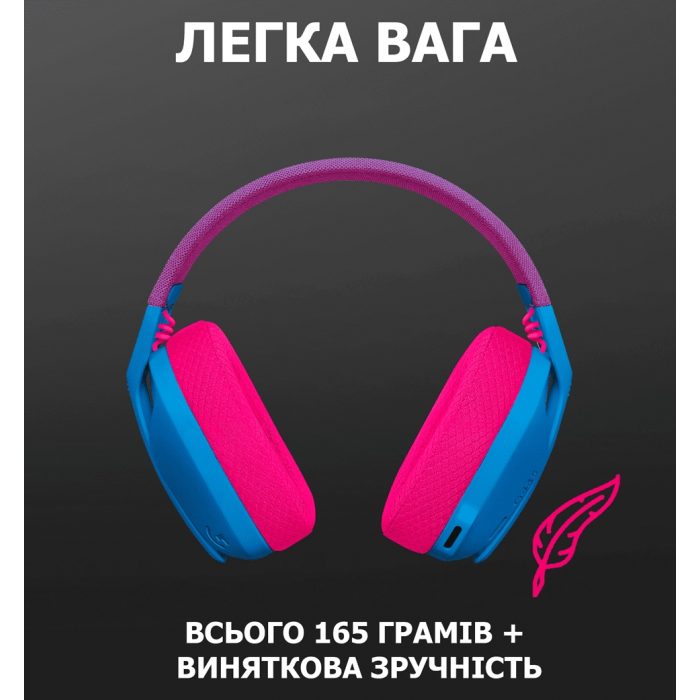 Гарнитура LOGITECH G435 LIGHTSPEED Wireless Gaming - BLUE (981-001062)