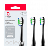 Насадка для зубної електрощітки Oclean P1C5 B02 Professional Clean Brush Head Black (2 шт) (6970810553857)