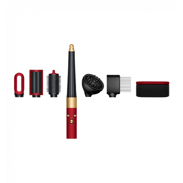 Styler for curly hair Dyson Airwrap i.d. Multi-Styler and Dryer Curly to Coily Red Velvet/Gold (596928-01) GLOBAL