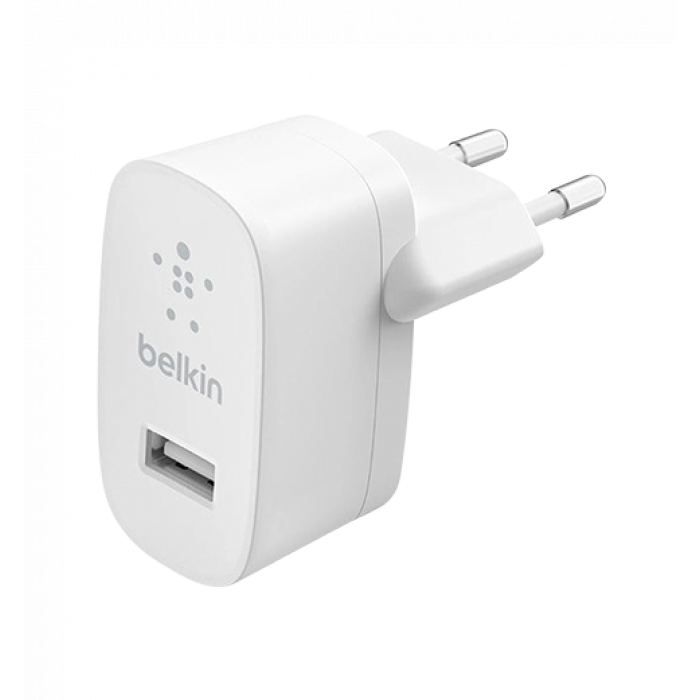 Адаптер Belkin 12W USB-A 2.4A, Lightning 1m, white (WCA002vf1MWH)
