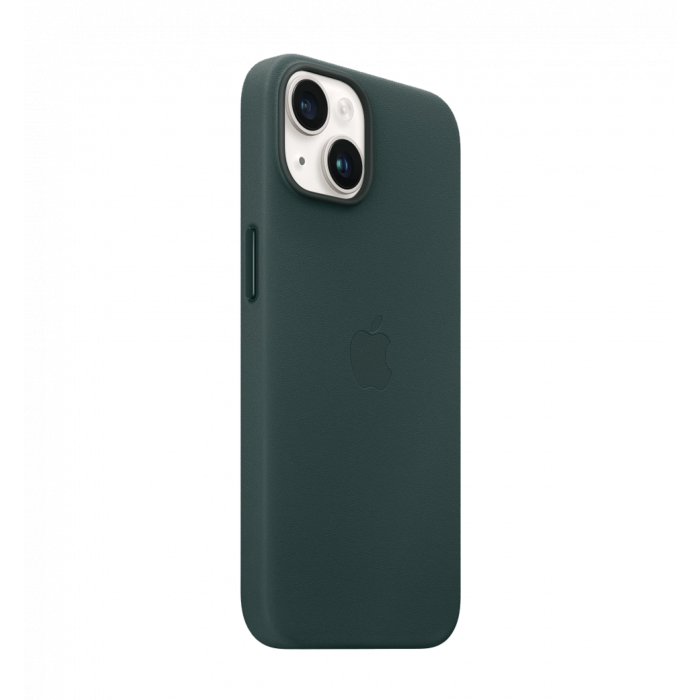 Чохол шкіряний iPhone 14 Leather Case with MagSafe Forest Green (MPP53)