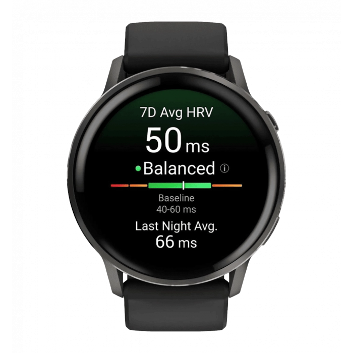 Smart watch Garmin Venu 4 45 mm Slate with Black Silicone Band (010-03014-00)