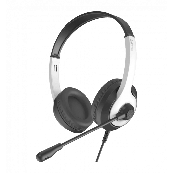 Гарнітура A4-Tech FH100U USB, колір чорний + білий