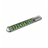 Парковочная карта Proove Parking Number Plate Metal Lock Silver