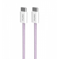 Зарядний кабель Puro Braided Cable FABK4 USB-C to USB-C, 1.5m 60W 480mbps, pink PUCCCFABK415MTPINK