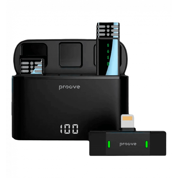 Беспроводной петличный микрофон Proove Record Lightning (black)