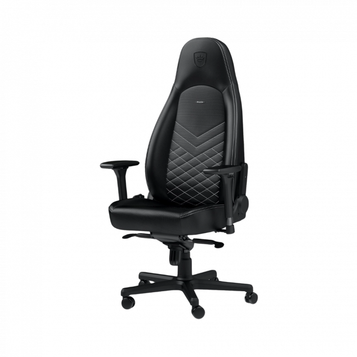 Крісло Noblechairs ICON Black/Platinum White