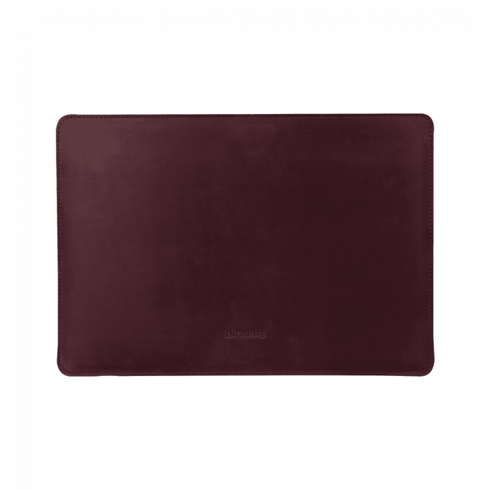 Шкіряний чохол INCARNE Gamma Plus MacBook Air 13" 2018-2022 бордо