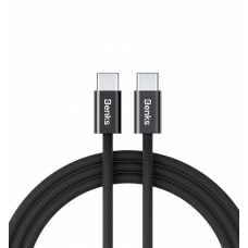 Кабель Benks D46 Type-C/Type-C Black 2m (60W) (C.D.SJ.FC.BK.C032)