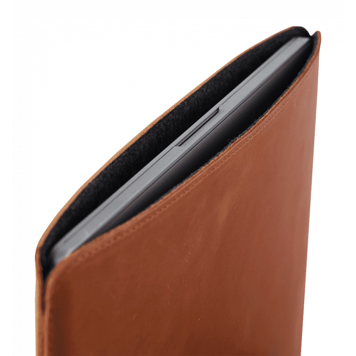 Шкіряний чохол INCARNE Gamma Plus MacBook Air 13" 2018-2022 коньяк
