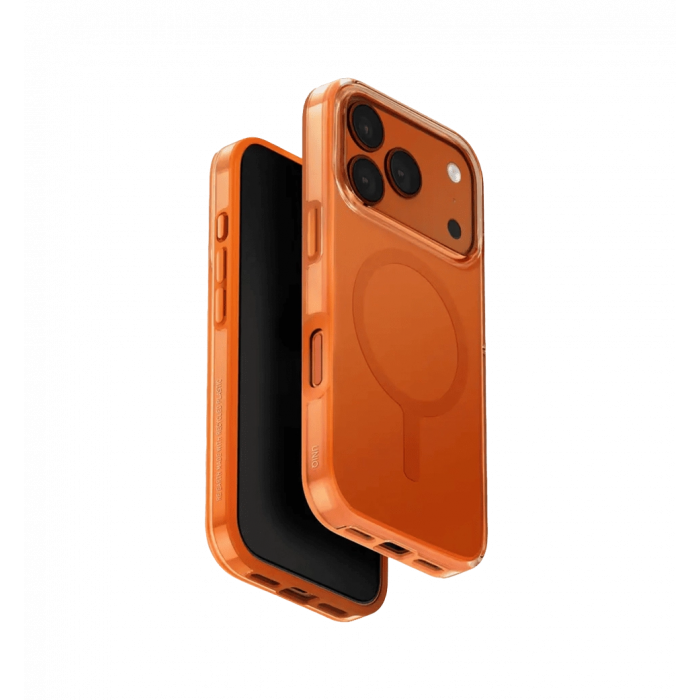 Чохол UNIQ Clario для iPhone 17 Pro Magclick Charging Помаранчевий (UNIQ- IP6.3P(2025)-CLARMVORG)