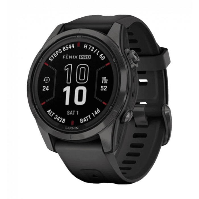 Garmin Fenix ​​7 Pro Sapphire Solar Carbon G. DLC Tit. with Black Band (010-02777-10/11/54) Used