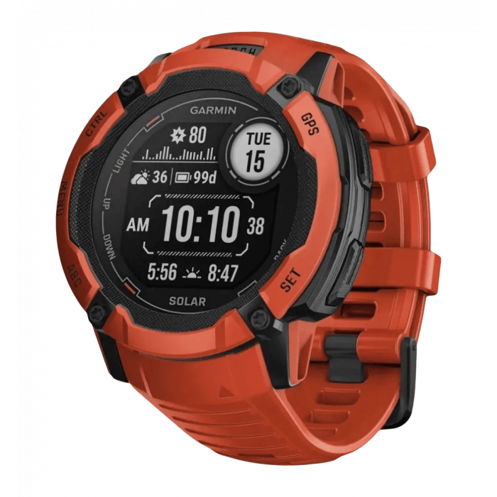 Смарт-годинник Garmin Instinct 2X Solar Flame Red (010-02805-01) UA