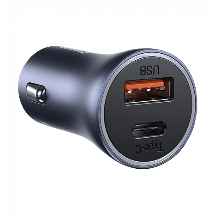 АЗП Baseus USB+USB-C Golden Contactor Pro 40W Dark Gray (CCJD-0G)