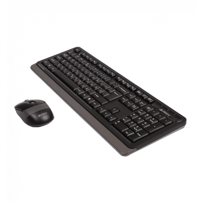 A4Tech Fstyler FG1010, комплект бездротовий клавіатура з мишою, чорний+сірий колір