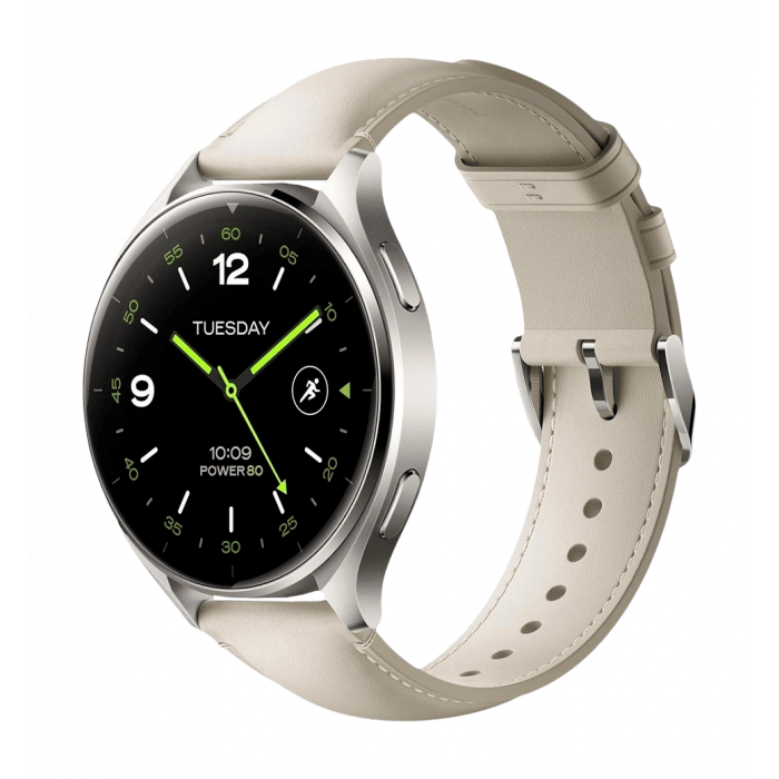 Смарт-годинник Xiaomi Watch 2 Titan Gray Case White Leather Strap (BHR9306GL)